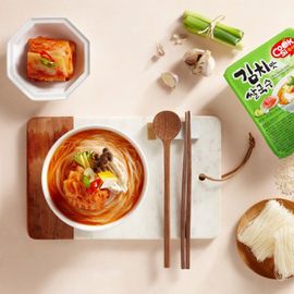 [Hans Korea] Cooksy Rice Noodles Kimchi Flavored Rice Noodles 12pcs 1BOX_Rice Noodles, Kimchi Flavor, Diet Food, Convenience Food, Dried Noodles, Cup Noodles_made in korea